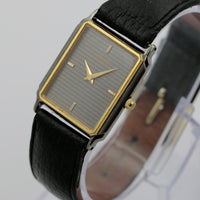 Seiko Men's Quartz Gold Ultra Thin Watch w/ Strap