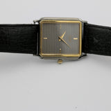 Seiko Men's Quartz Gold Ultra Thin Watch w/ Strap