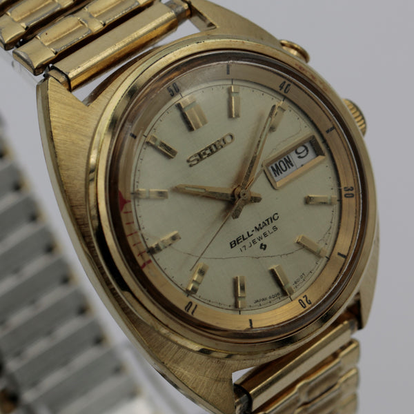 Seiko Men's Gold Bell-Matic Alarm Automatic Watch