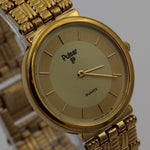 Seiko / Pulsar Men's Quartz Gold Ultra Thin Watch w/ Bracelet