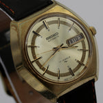 Seiko Men's Automatic 17Jwl Dual Calendar Gold Watch  w/ Strap