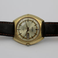 Seiko Men's Automatic 17Jwl Dual Calendar Gold Watch  w/ Strap