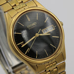 Seiko Men's Gold Quartz Dual Calendar Watch w/ Bracelet