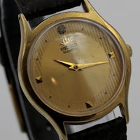 Seiko Ship Men's Gold Quartz Diamond Watch w/ Strap