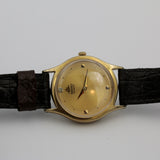 Seiko Ship Men's Gold Quartz Diamond Watch w/ Strap