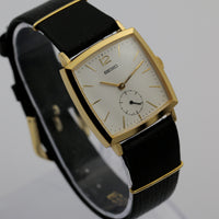 Seiko Men's 17Jwl Gold Ultra Thin Watch w/ Strap