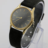 Seiko Men's Gold Quartz Thin Watch w/ Strap