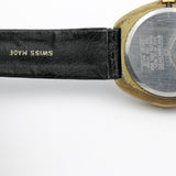 1970s Elgin Mickey Mouse Men's Swiss Made Walt Disney Swissonic Electric Gold Watch