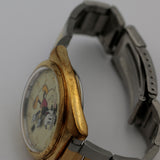 Seiko / Lorus Mickey Mouse Men's Gold Automatic 17Jwl Calendar Watch w/ Bracelet