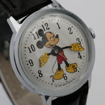 1960s Ingersol-Timex Mickey Mouse Men's Silver Watch w/ Strap