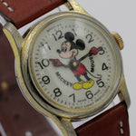 1960s Bradley Mickey Mouse Swiss Made Walt Disney Production Gold Watch w/ Strap