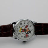 1970s Bradley Mickey Mouse Swiss Made Walt Disney Production Silver Watch