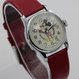 1960s Bradley Mickey Mouse Swiss Made Walt Disney Production Silver Watch w/ Strap