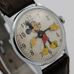 1960s Ingersol-Timex Mickey Mouse Men's Silver Watch w/ Strap