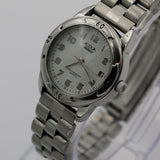 Timex / Acqua Ladies Silver Indiglo Quartz Calendar Watch w/ Bracelet