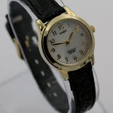 Timex Ladies Gold Pearl Dial Indiglo Calendar Quartz Watch w/ Strap