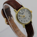 Timex / Acqua Ladies Gold Indiglo Quartz Watch w/ Lizard Strap