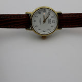 Timex / Acqua Ladies Gold Indiglo Quartz Watch w/ Lizard Strap