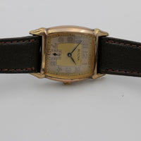 1989 Bulova Men's Gold Quartz Unique Retro Style Watch