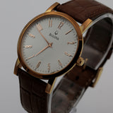 Bulova Men's Rose Gold Quartz Large Watch w/ Strap