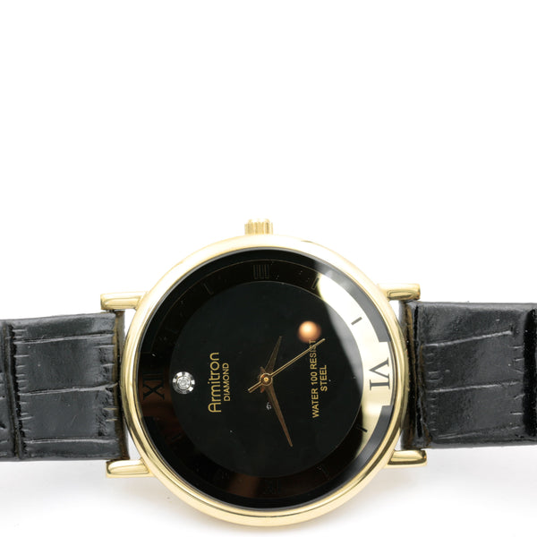 Armitron gold diamond outlet watch