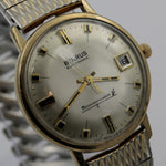 1970s Benrus Men's Electronic Technipower Swiss Made Calendar Gold Watch w/ Bracelet