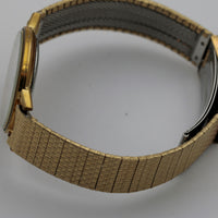 Bulova Men's Gold Swiss Made Quartz Calendar Thin Watch