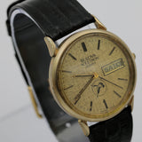 1982 Bulova Accutron 10K Gold Men's Dual Calendar Quartz Watch