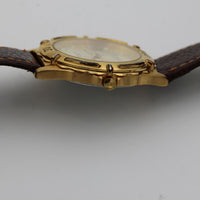 Helbros Men's Gold Quartz Dual Calendar Watch w/ Strap