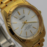 New Gruen Men's Gold Quartz Watch w/ Gold Bracelet