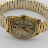 1980 Bulova Accutron Men's Dual Calendar Quartz Gold Watch w/ Bracelet