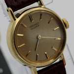 Seiko Ladies Quartz Gold Ultra Thin Watch w/ Strap