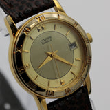Citizen Ladies Quartz Gold Calendar Watch w/ Strap