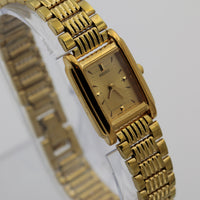 Seiko Ladies Quartz Gold Ultra Thin Watch w/ Bracelet