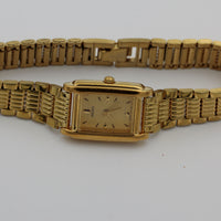 Seiko Ladies Quartz Gold Ultra Thin Watch w/ Bracelet