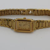 Seiko Ladies Quartz Gold Ultra Thin Watch w/ Bracelet