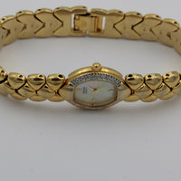 Citizen Ladies Quartz Gold Pearl Dial Diamonds Watch w/ Gold Bracelet