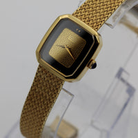 Seiko Ladies Quartz Gold Watch w/ Gold Bracelet