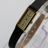 Citizen Ladies Quartz Gold Ultra Thin Watch w/ Genuine Lizard Strap