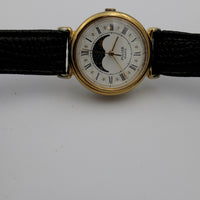 Seiko / Pulsar Ladies Quartz Gold Moonphase Watch w/ Strap