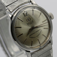 Louis Men's Swiss Made 17Jwl Silver Interesting Dial Watch w/ Bracelet