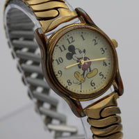 Disney Mickey Mouse Gold Quartz Watch w/ Bracelet