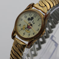 Disney Mickey Mouse Gold Quartz Watch w/ Bracelet