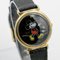 Seiko / Pulsar Mickey Mouse Men's Calendar Gold Quartz Watch