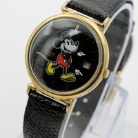 Seiko / Pulsar Mickey Mouse Men's Calendar Gold Quartz Watch