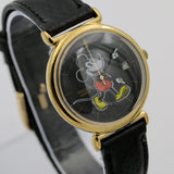 Seiko / Pulsar Mickey Mouse Calendar Gold Quartz Watch w/ Strap