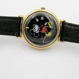 Seiko / Pulsar Mickey Mouse Calendar Gold Quartz Watch w/ Strap