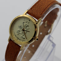 Seiko / Lorus Mickey Mouse Gold Quartz Watch w/ Pigskin Strap