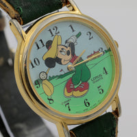 Seiko / Lorus Mickey Mouse Men's Golf Themed Gold Quartz Watch