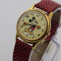 Seiko / Lorus Mickey Mouse Gold Quartz Watch w/ Strap